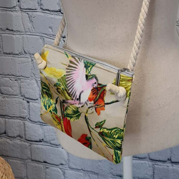 Tasche klein mit Vögeln